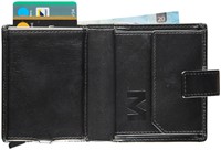KAARTHOUDER MAVERICK ALL BLACK COMPACT RFID LEER ZWART-2