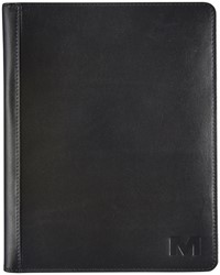 SCHRIJFMAP MAVERICK ALL BLACK A5 INCLUSIEF SCHRIJFBLOK LEER ZWART