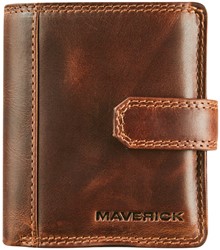 KAARTHOUDER MAVERICK THE ORIGINAL COMPACT RFID LEER BRUIN