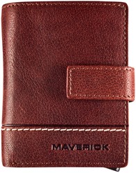 KAARTHOUDER MAVERICK ROUGH GEAR SUPER COMPACT RFID LEER BRUIN