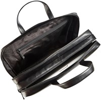 BUSINESSTAS MAVERICK ALL BLACK MET LAPTOPVAK 15,6" LEER ZWART-2