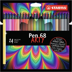 VILTSTIFT STABILO PEN 68/24 ARTY MEDIUM ASSORTI ETUI À 24 STUKS