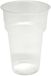 BEKER IEZZY BIER 250ML PP 50 STUKS TRANSPARANT