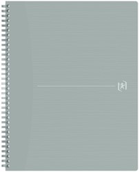 SPIRAALBLOK OXFORD ORIGIN A4+ LIJN 140 PAGINA'S 80GR GRIJS