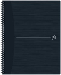SPIRAALBLOK OXFORD ORIGIN A4+ LIJN 140 PAGINA'S 90GR ZWART
