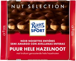 CHOCOLADE RITTER SPORT PUUR-HELE HAZELNOOT 100GR