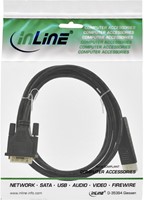 KABEL INLINE DISPLAYPORT DVI 24+1 M/M 2 METER ZWART-2