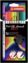 BRUSHSTIFT STABILO PEN 568/10 ARTY ASSORTI SET À 10 STUKS