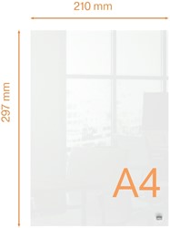 NOTITIEBORD NOBO TRANSPARANT ACRYL A4