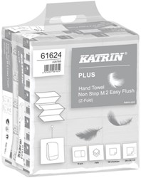 HANDDOEK KATRIN PLUS Z-VOUW 2-LAAGS 203X240MM 15X160 VEL WIT 61624