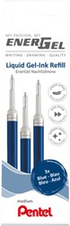 GELSCHRIJVERVULLING PENTEL LR7 ENERGEL MEDIUM BLAUW SET À 3 STUKS