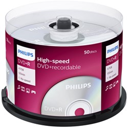 DVD+R PHILIPS 4.7GB 16X SP 50 STUKS