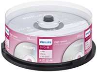 DVD-R PHILIPS 4.7GB 16X SP 25 STUKS