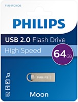 USB STICK 2.0 PHILIPS MOON USB-A 64GB ZILVER-3