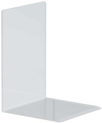 BOEKENSTEUN MAUL ACRYL 12X12X17CM SET 2 GLASHELDER