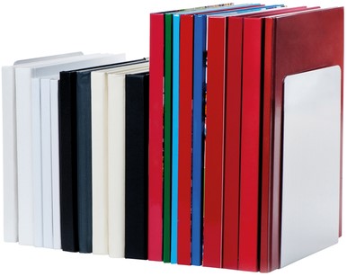 BOEKENSTEUN MAUL ALUMINIUM 16X15X21CM SET 2 ZILVER-2