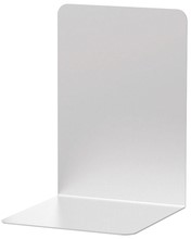 BOEKENSTEUN MAUL ALUMINIUM 12X12X17.5CM SET 2 ZILVER