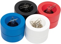 PAPERCLIPHOUDER MAULPRO MAGNETISCH RECYCLED Ø73X60MM ROOD-2