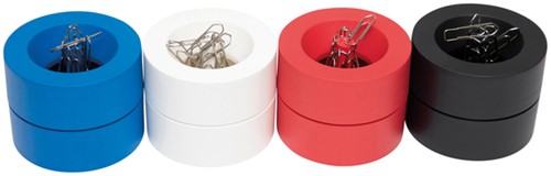 PAPERCLIPHOUDER MAULPRO MAGNETISCH RECYCLED Ø73X60MM ROOD-3