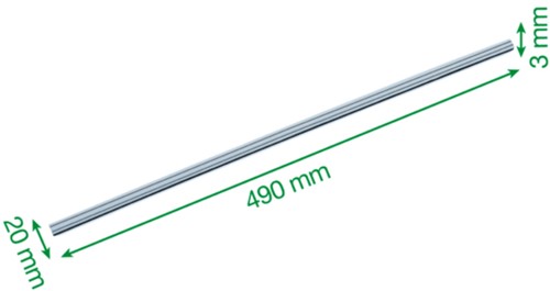 MESGELEIDER VOOR ROLSNIJMACHINE LEITZ PRECISION OFFICE A3 2 STUKS-2