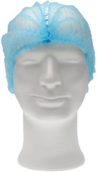 HAARNET CMT CLIP NON-WOVEN L 53CM MET DETECTIE STRIP PP BLAUW 100 STUKS