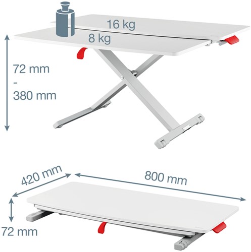ZIT-STA BUREAU LEITZ ERGO COSY MET SCHUIFLADE-3