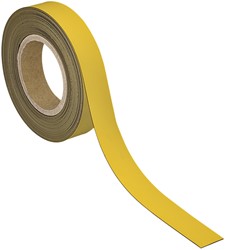 MAGNEETBAND MAUL BESCHRIJF- WISBAAR 10MX30MMX1MM GEEL