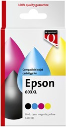 INKTCARTRIDGE QUANTORE ALTERNATIEF TBV EPSON 603XL ZWART + 3 KLEUREN