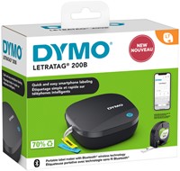 LABELPRINTER DYMO LETRATAG 200B DRAAGBAAR BLUETOOTH 12MM ZWART-2