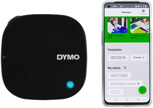 LABELPRINTER DYMO LETRATAG 200B DRAAGBAAR BLUETOOTH 12MM ZWART-3