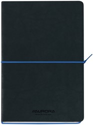NOTITIEBOEK AURORA TESORO A5 192BLZ LIJN 80GR BLAUW