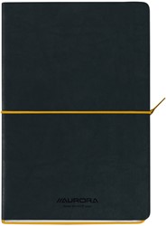 NOTITIEBOEK AURORA TESORO A5 192BLZ LIJN 80GR GEEL