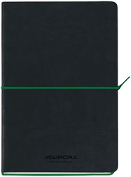 NOTITIEBOEK AURORA TESORO A5 192BLZ LIJN 80GR GROEN