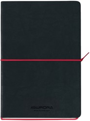 NOTITIEBOEK AURORA TESORO A5 192BLZ LIJN 80GR ROOD