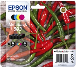 INKTCARTRIDGE EPSON 503 T09Q64 ZWART + 3 KLEUREN