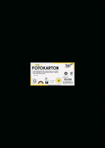 FOTOKARTON FOLIA 300GR 50X70CM 90 ZWART