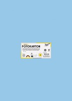 FOTOKARTON FOLIA 300GR 50X70CM 30 HEMELBLAUW