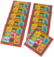VOUWKARTON VIERKANT 20X20CM 105GRAM ASSORTI 40 VEL-2