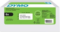 ETIKET DYMO LABELWRITER ADRESSERING 25X54MM 6 ROLLEN Á 500 STUKS WIT