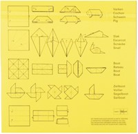 VOUWBLAADJES VIERKANT 12X12CM 65GRAM ASSORTI 90 VEL-1