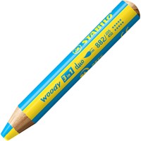 KLEURPOTLODEN STABILO 882 WOODY 3 IN 1 DUO PUNTENSLIJPER ASSORTI 5ST-2