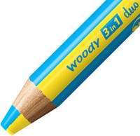 KLEURPOTLODEN STABILO 882 WOODY 3 IN 1 DUO PUNTENSLIJPER ASSORTI 5ST-3