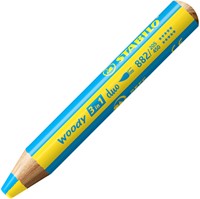 KLEURPOTLODEN STABILO 882 WOODY 3 IN 1 DUO INCL PUNTENSLIJPER ASS 10ST-2