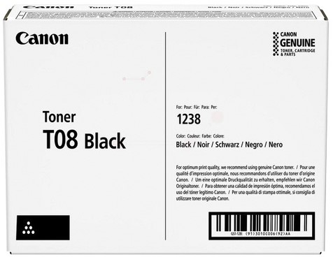 TONERCARTRIDGE CANON T08 ZWART