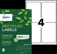 ETIKET AVERY LR7169-100 99.1X139 MM RECYCLED WIT 400 STUKS-2