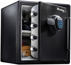 KLUIS MASTERLOCK BRANDVRIJ EN WATERDICHT ELECTRONISCH COMBI-SLOT XL ZWART ZA43