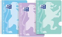 COLLEGEBLOK OXFORD SCHOOL A4+ LIJN 23-GAATS 160 PAGINA'S 80GR PASTEL ASSORTI 3 STUKS