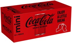 FRISDRANK COCA COLA ZERO BLIK 150ML
