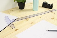 TEKENHAAK ARISTO GEOCOLLEGE 60CM TRANSPARANT-1