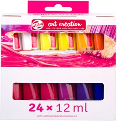 ACRYLVERF TALENS ART CREATION ASSORTI 24 TUBES À 12ML